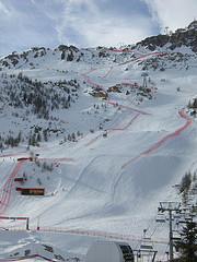 La vertigineuse piste de Val d'Isère a souri aux Suisses